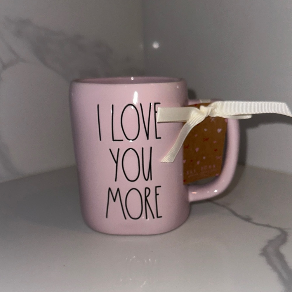 Pink Ceramic Mug - I Love You More